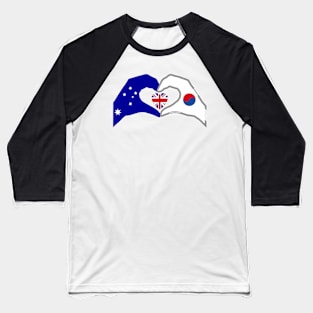 We Heart Australia & Korea Patriot Flag Series Baseball T-Shirt